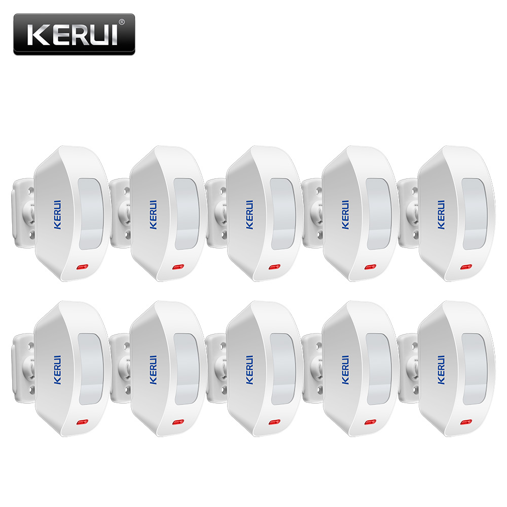 Sim Gsm Alarm - KERUI ไร้สายผ้าม่านเครื่องตรวจจับอินฟราเรดหน้าต่าง PIR Motion Sensor ไร้สาย