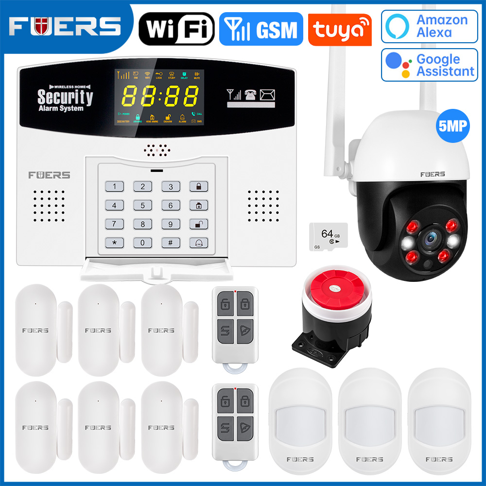 Home Security Front Door Camera - Fuers Tuya สมาร์ทชุด WIFI GSM สัญญาณกันขโมย