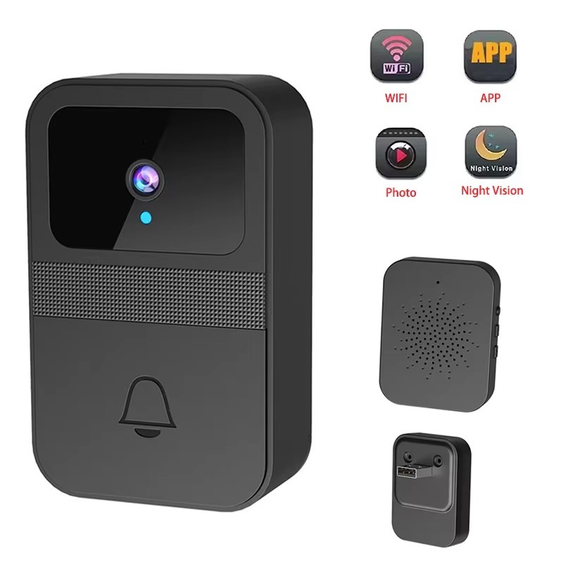 Home Security Front Door Camera - กริ่งประตูพร้อมกล้องถ่ายภาพ กริ่งประตูไร้สาย กริ่งประตูวิดีโอสำหรับประตูหน้าบ้าน กริ่งประตูสำหรับบ้าน กริ่งประตูเพื่อความปลอดภัยในครอบครัว