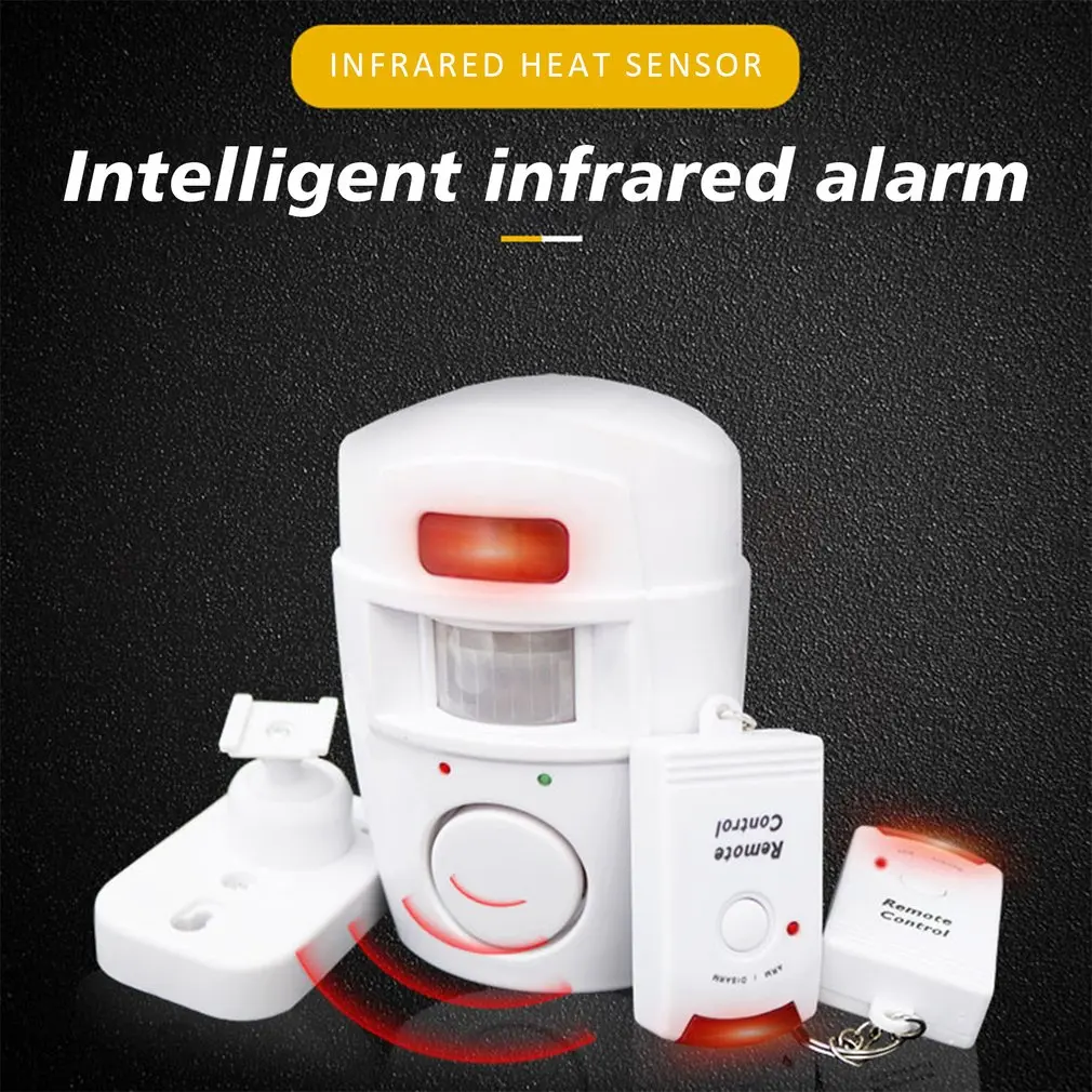 Sim Gsm Alarm - ระบบเตือนภัยอัจฉริยะไร้สายสำหรับบ้าน เซ็นเซอร์อินฟราเรดตรวจจับความเคลื่อนไหว ป้องกันการโจรกรรม พร้อมไซเรนเสียงดัง 105 เดซิเบล