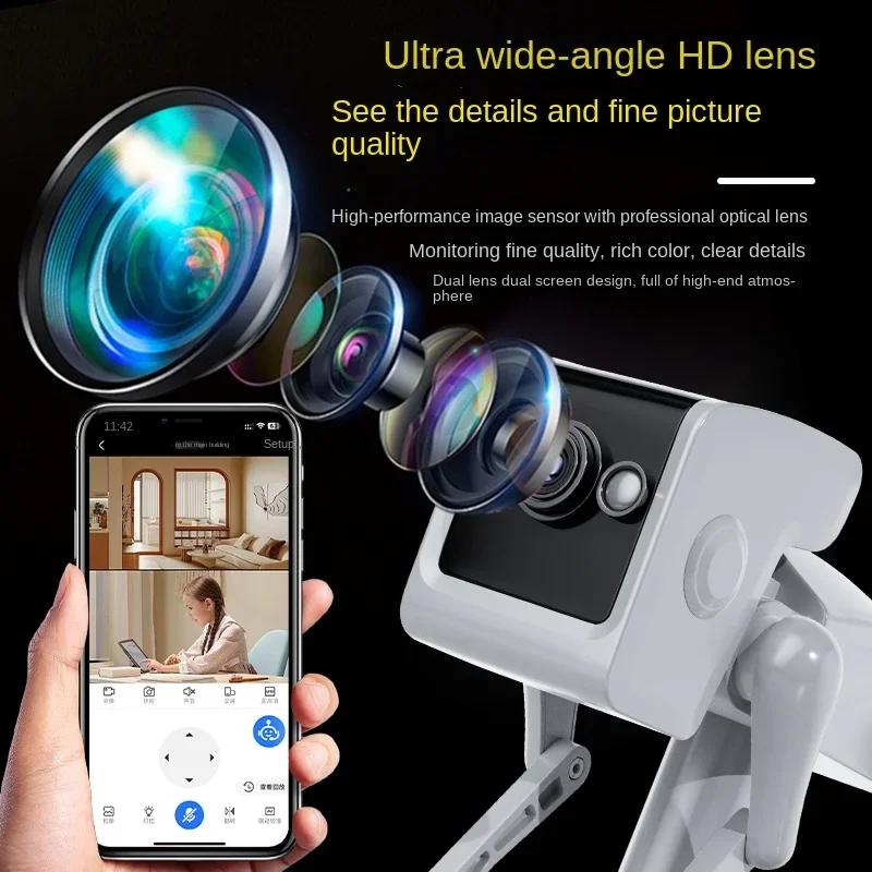 Home Security Robots - 2MP กล้อง IP กล้องไร้สาย Home Security