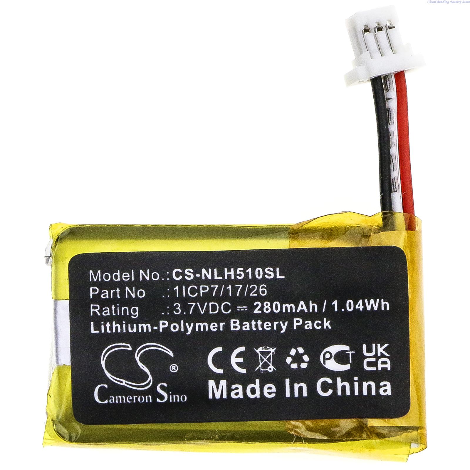 Home Security Battery Replacement - 3.7V 280mAh Home Security กล้องแบตเตอรี่ 1ICP7/17/26