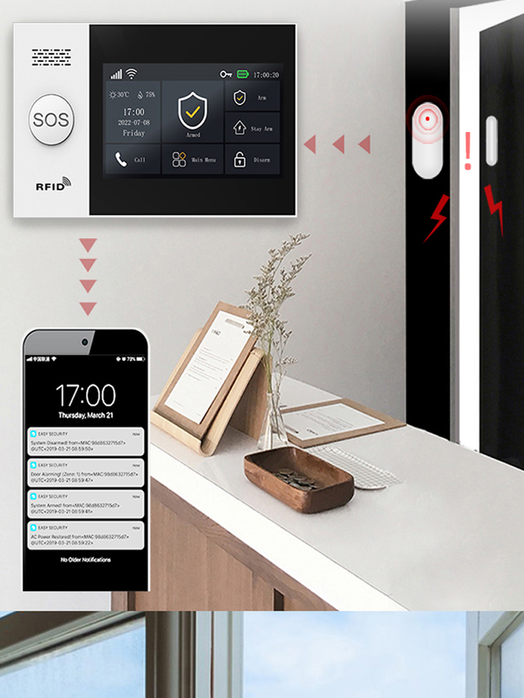 PGST107 ระบบเตือนภัยบ้านอัจฉริ - Sim Gsm Alarm บทวิจารณ์และราคา