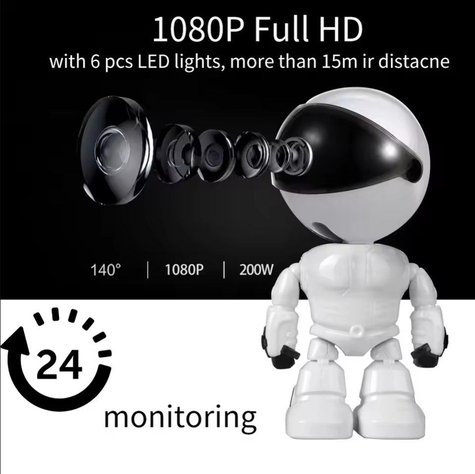กล้องวงจรปิดอัจฉริยะ WiFi IP ค - Home Security Robots บทวิจารณ์และราคา