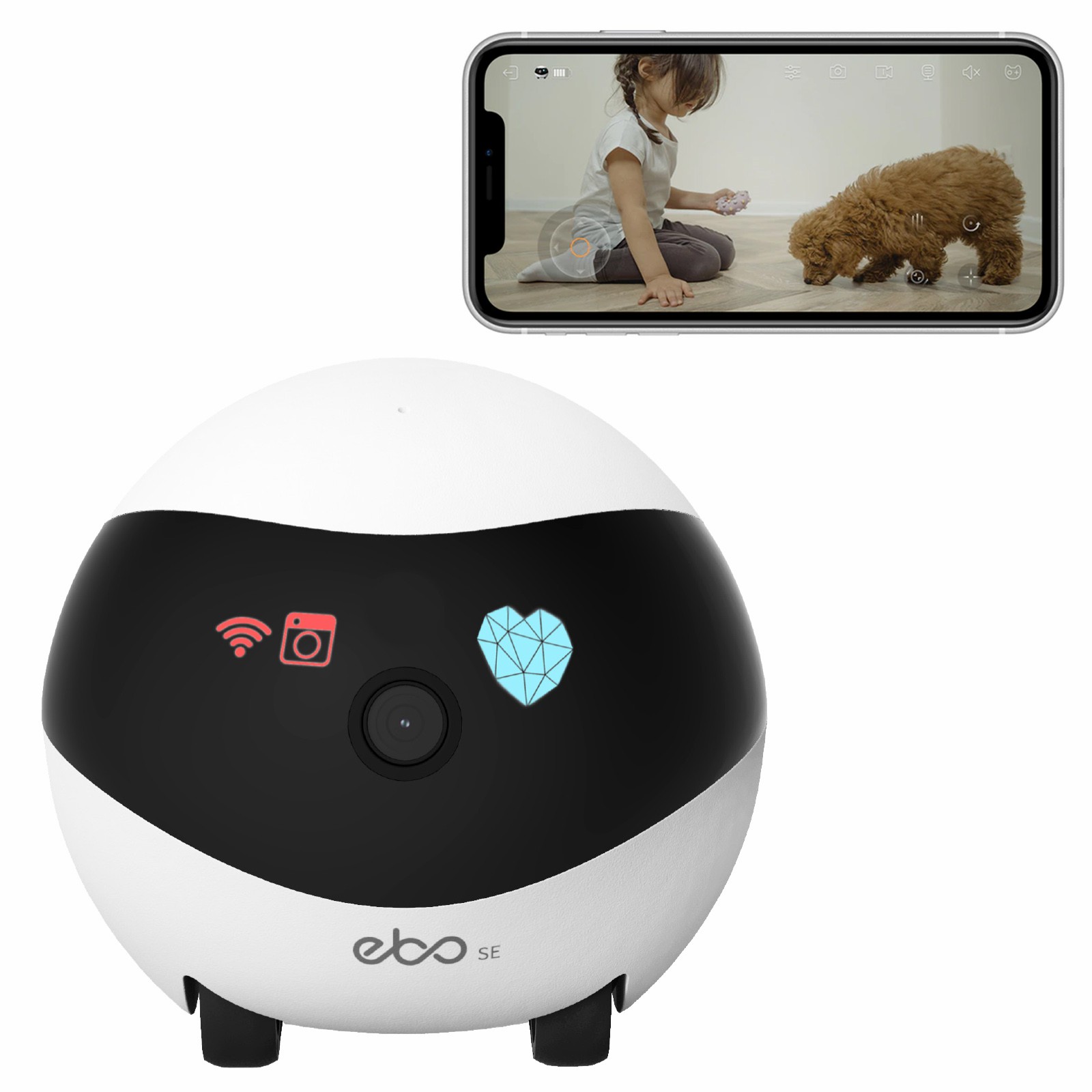 หุ่นยนต์อัจฉริยะ EBO SE สำหรับ - Home Security Robots บทวิจารณ์และราคา