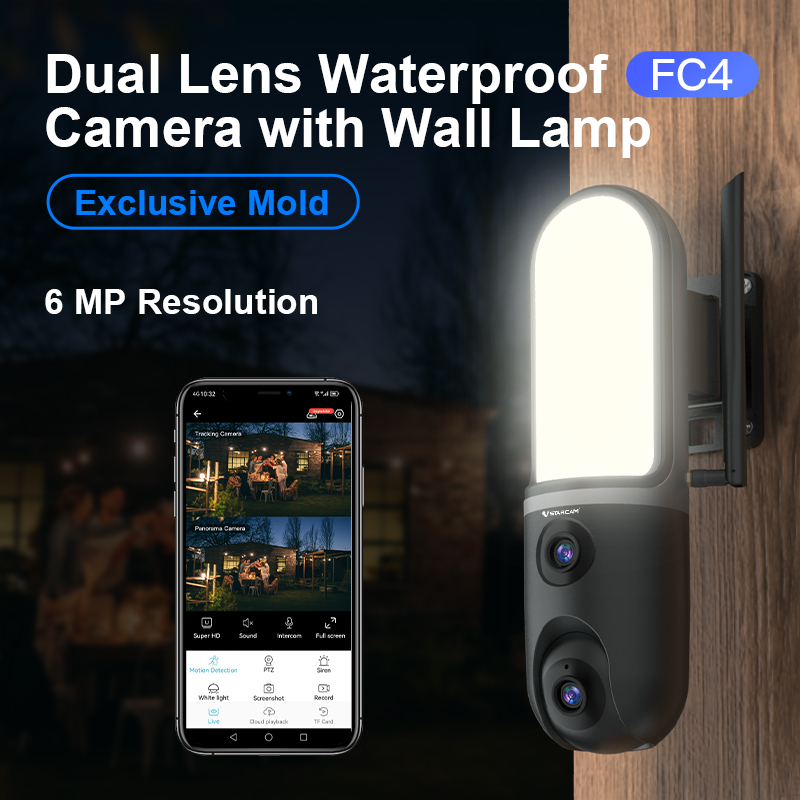 กล้องวงจรปิดแบบไฟส่องสว่าง 6MP - Home Security Flood Lights บทวิจารณ์และราคา