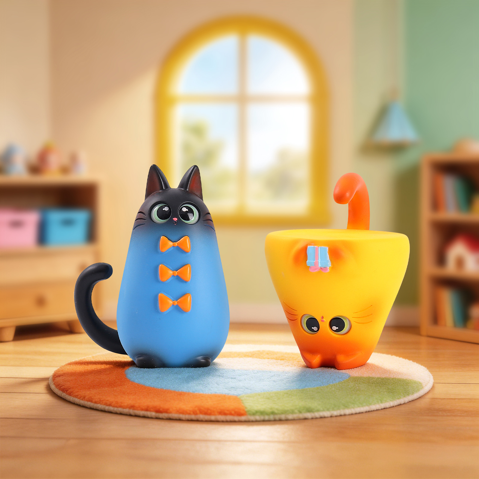 ฟิกเกอร์แมวแบบสุ่ม  งานเรซิ่น  - Home Security Items บทวิจารณ์และราคา
