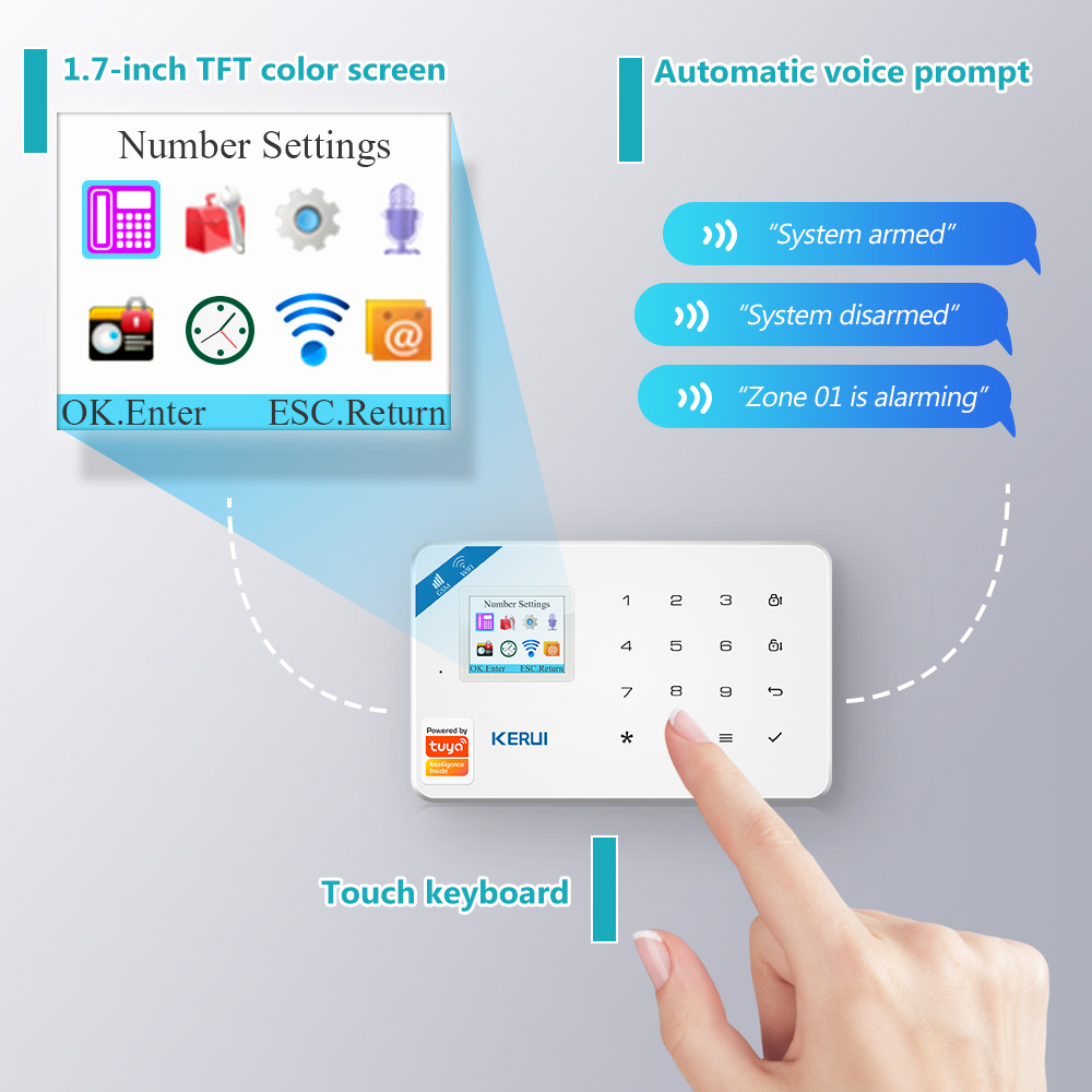 KERUI W181 ระบบรักษาความปลอดภั - Home Security Front Door Camera บทวิจารณ์และราคา