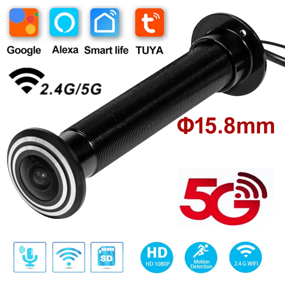 5G 2.4G WIFI 16MM Tuya Wifi ปร - Home Security Front Door Camera บทวิจารณ์และราคา