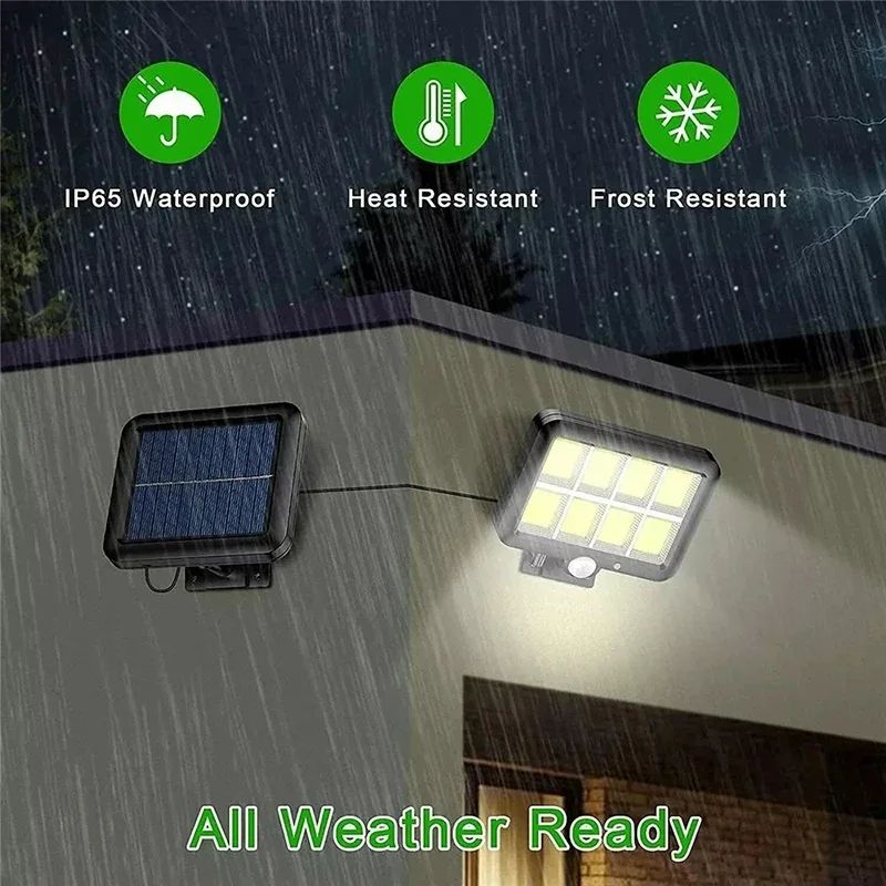 ไฟติดผนังโซลาร์เซลล์ LED แบบแย - Home Security Flood Lights บทวิจารณ์และราคา