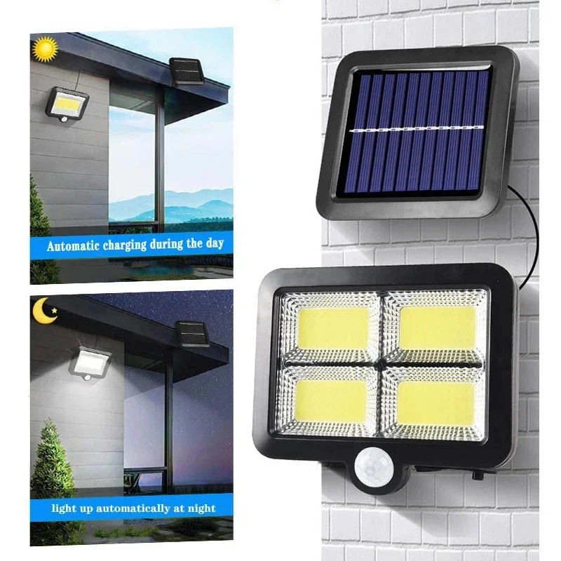ไฟติดผนังโซลาร์เซลล์ LED แบบแย - Home Security Flood Lights บทวิจารณ์และราคา