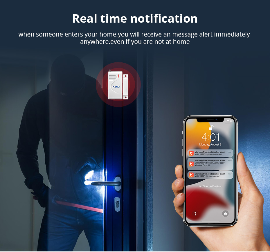 Kerui Tuya ไซเรนความปลอดภัยในบ - Sim Gsm Alarm บทวิจารณ์และราคา