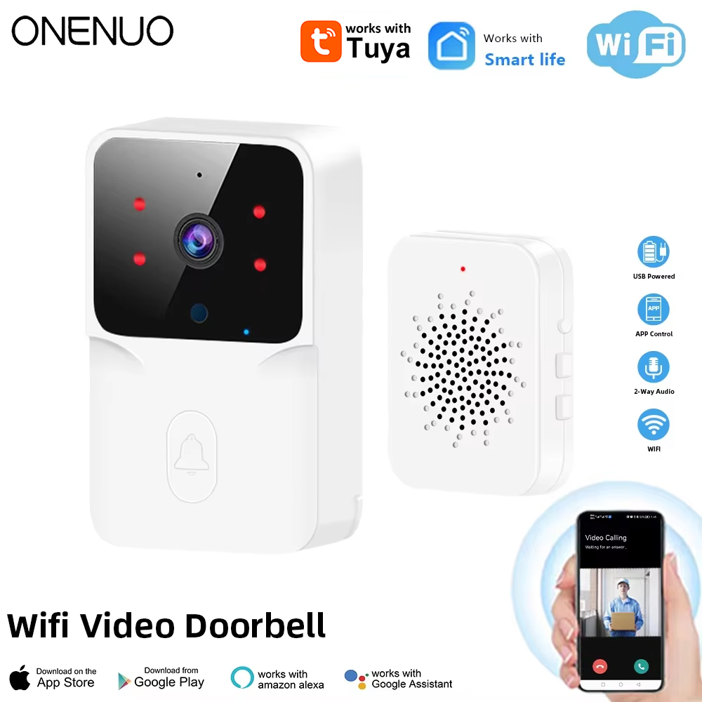 Tuya WiFi Video Doorbell ไร้สา - Home Security Front Door Camera บทวิจารณ์และราคา