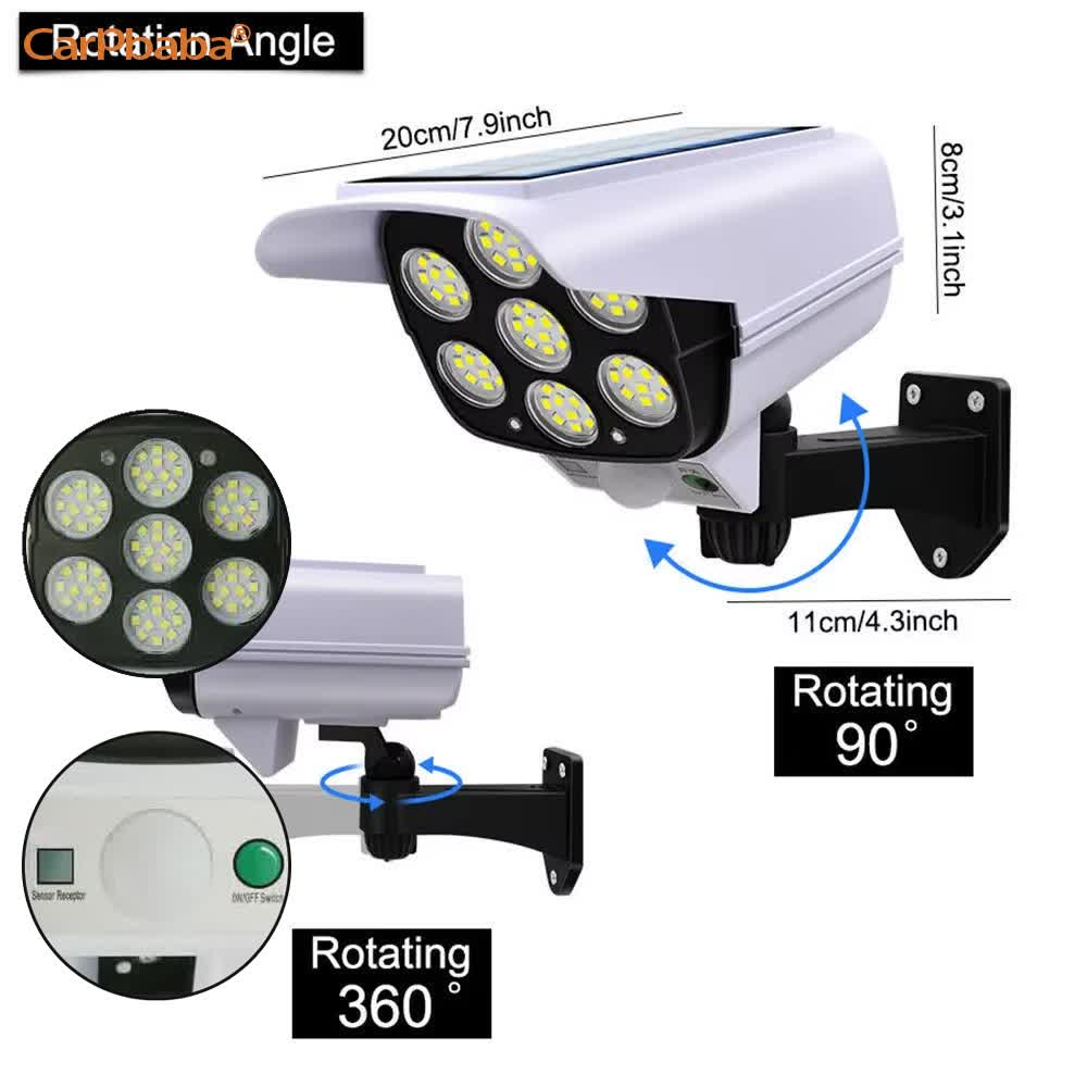 กลางแจ้งพลังงานแสงอาทิตย์ Ligh - Home Security Flood Lights บทวิจารณ์และราคา