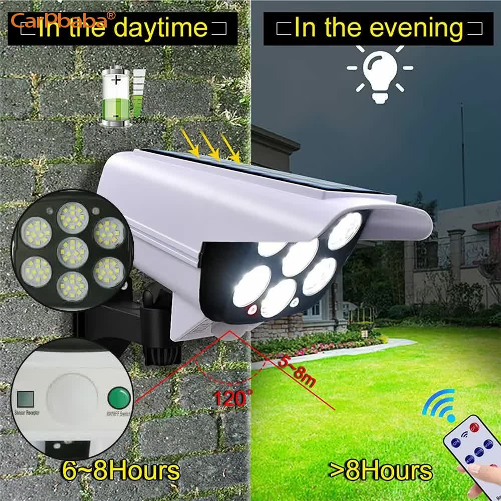 กลางแจ้งพลังงานแสงอาทิตย์ Ligh - Home Security Flood Lights บทวิจารณ์และราคา